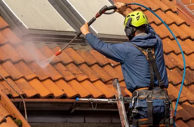 Démoussage et hydrofuge de toiture à Hodent